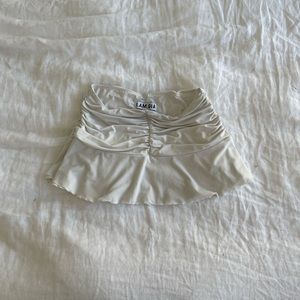 I.AM.GIA White Circe Mini Skirt